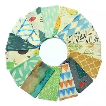 Mirai Arima Beeswax Reusable Cute Washable Wrap Beeswax Set of 3 Random Patterns and Sizes