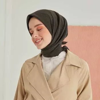 Miray Khaki / Черный хлопковый шарф