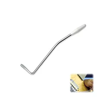 Mirhua Тремоло 6 мм Бридж для музыкального инструмента для электрогитары Рычаг на винте с белой шляпкой, Металл, Совместимый, Детали, Детали, Гитара, (Серебряный)