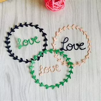 Мирная гирлянда с любовью, штампы, металлический трафарет, сделай сам, скрапбукинг, альбом, тиснение карт, ремесло, художественное письмо