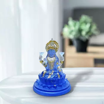 Мирная статуя Будды для домашнего декора синий
