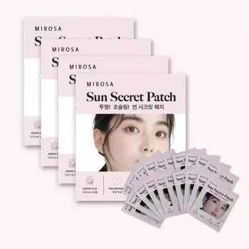 Mirosa Sun Secret Patch Прозрачный солнцезащитный пластырь УФ-защита Golf Sun Patch 5 порций, 10 шт, 4 шт