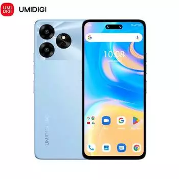 [Мировая премьера] Смартфон UMIDIGI G6 5G, Android 13, NFC, Dimensity 6100+, 50 МП, 6 ГБ, 128 ГБ, 5000 мАч, 6,57 дюйма, 90 Гц, сотовый телефон 6G+128G синий