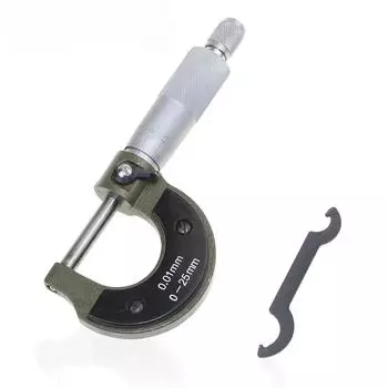 Мировой оптовый наружный микрометр 0-25 мм / 0,01 мм калибр штангенциркуль измерительные инструменты с коробкой 0-25mm