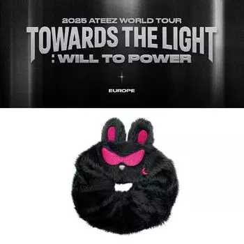 Мировой тур ATEEZ 2025 года «НАВСТРЕЧУ СВЕТУ»: ВОЛЯ К СИЛЕ Европа MITO Scrunchie