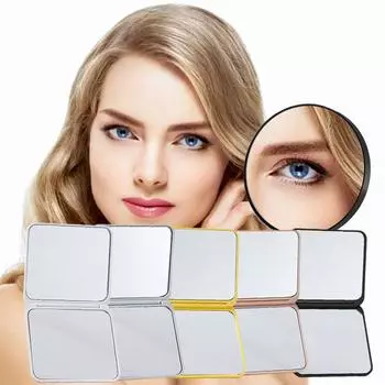 Mirror Portable And Portable Makeup Mirror High Definition Double-sided Foldable Mirror Student Makeup Mirror Small Gift