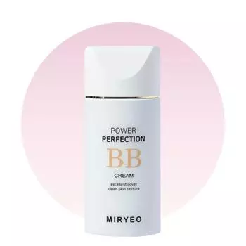 MIRYEO Power Perfection BB крем 50 мл (SPF50 + PA +++), Натуральный бежевый цвет, Осветляющий, Увлажняющий, Корейская косметика, Kbeauty, образец