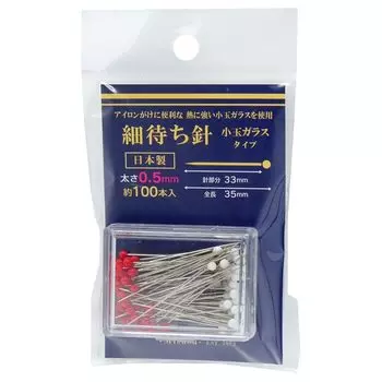 Мисаса (мисаса) товары для рукоделия игла хосомани маленькая стеклянная (Толщина 0,5 мм x прибл.. 100 штук) нет. 450
