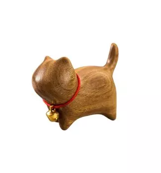 Miscellaneous Cat Cat Black Lucky Black Mini Wood Cute Great as a Present Figurine, Goods, Cat, Stylish, Cat, Cat, Cat, Carving, Animal, Gift, (Brown)