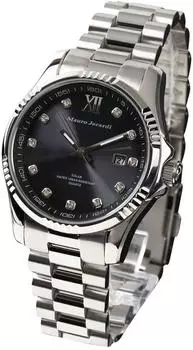 Разное Solar Zirconia 10 ATM Водонепроницаемость Календарь Серебряный [Mauro Geraldi] MJ037-4 Мужские