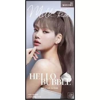 Mise-en-scene All New Hello Bubble Dye, 9 г молочного титра, 1 корейский уход за волосами