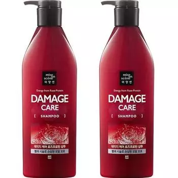Mise-en-scene Damage Care Шампунь с протеинами розы и цветочным ароматом, 680 мл, 2 корейских средства по уходу за волосами