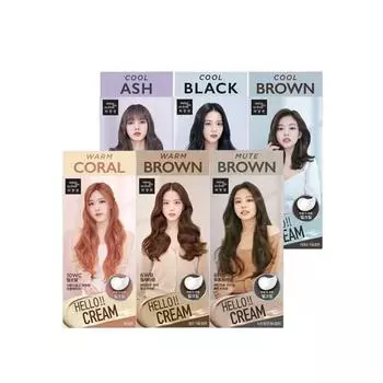 MISE EN SCENE Hello Cream Персональная краска для волос 125г 1CB Cool Black