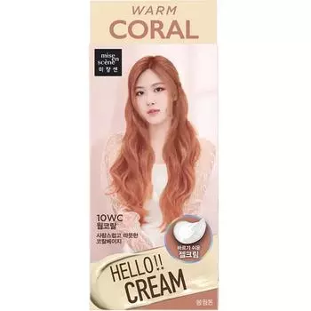 Mise-en-scene Hello Dyeing Cream, Worm Coral, 1 корейский уход за волосами