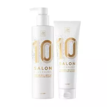 Mise En Scene Salon Plus Clinic 10 Шампунь 500 мл + Salon Plus Clinic 10 Лечение 250 мл (для поврежденных волос)