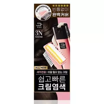 Mise-en-scne All New Easy and Quick Cream Dye 80g, 3N dark brown, 1 pc.