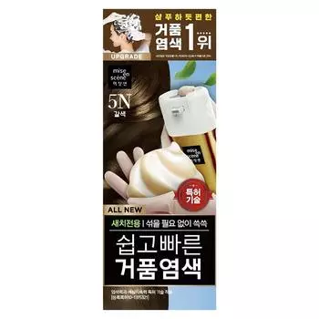 Mise-en-scne All New Easy and Quick Foam Dye, 5N Brown, 1 pc.