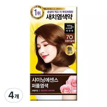 Mise-en-scne All New Shining Essence Perfume Hair Dye, 70 Orange Brown, 4 шт.