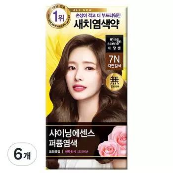 Mise-en-scne All New Shining Essence Perfume Dye, 7N натуральный коричневый, 6 шт.