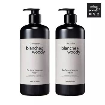 Mise-en-scne D Atelier Perfume Shampoo Blanche & Woody 900ml 2 packs, 2 pieces
