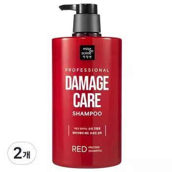 Mise-en-scne Damage Care Red Protein Shampoo Floral Fragrance, 1L, 2 ea.