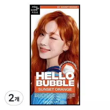 Mise-en-scne Краска для волос Hello Bubble, цвет Sunset Orange, 2 шт.