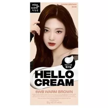 Mise-en-scne New Hello Cream Hair Dye, теплый коричневый, 1 шт.