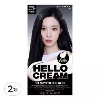 Mise-en-scne New Hello Cream Hair Dye, Mystic Black, 2 шт.