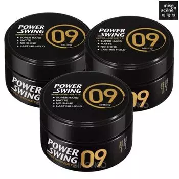 Mise-en-scne Power Swing Super Hard Matte Wax 9, 80 г, 3 шт.