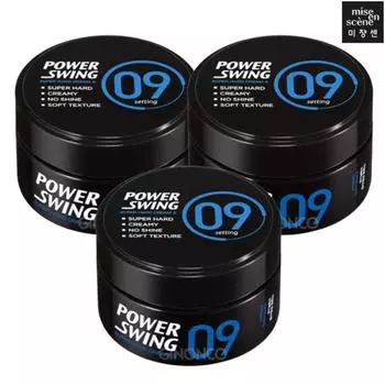 Mise-en-scne Power Swing Super Hard Cream Wax 9, 80g, 3 pieces