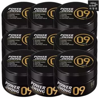 Mise-en-scne Power Swing Super Hard Matte Wax 9, 80g, 9 pieces