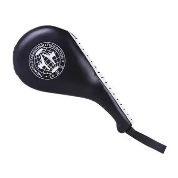 Мишень для тхэквондо для взрослых и детей, полиуретановая губка, двойной удар, мишень для тренировок, аксессуары для тайского бокса, кикбоксинг для ног чёрный