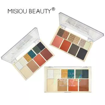 Misiou Beauty, держащая макияж лица, осветляющая тонкая тень, тупая пудра для бровей, румяна, подчеркивающие тени для век 01