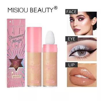 Misiou Beauty Fairy Highlights Все тело для всего тела Ключицы Brighten The Bride Макияж Спрей для тела Жемчужный легкий блеск Пудра 01