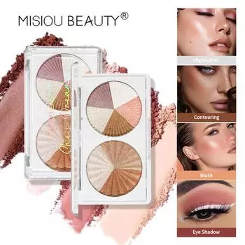 Misiou Beauty Fine Shimmering Тени для носа, консилер, контуринг, улучшение цвета лица, осветление, контурирование и подчеркивание румян 01