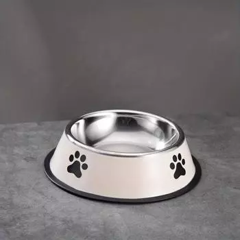 Миска для домашних животных из нержавеющей стали премиум-класса — нескользящая, легко моется, идеально подходит для корма и воды для собак и кошек 16cm
