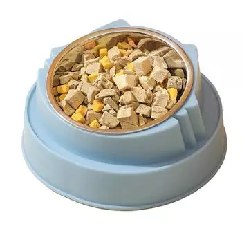 Миска для домашних животных, пластиковая миска для кошачьего корма, большая емкость, миска для собак с приподнятым горлом