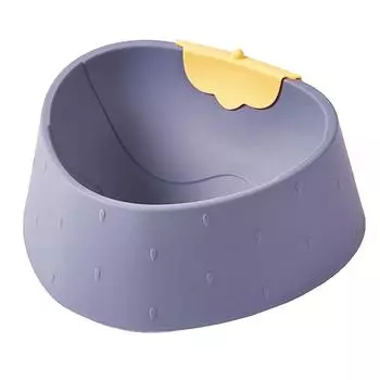 Миска для домашних животных предотвращает скольжение, устойчивая к столкновениям, милая миска для еды и воды в форме клубники для собак и щенков темно-фиолетового