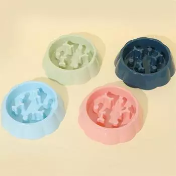 Миска для домашних животных Slow Food, миска для щенков, нескользящая кормушка Slow Food, миска для риса для собак, товары для животных доступны как для кошек, так и для собак