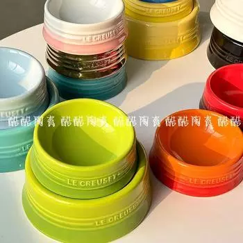 Миска для еды для кошек с короткими ножками, цветная, с защитой от проливания, миска для защиты шеи, принадлежности для кошек 6.5-inches