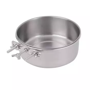 Миска для еды из нержавеющей стали Pure Seek Dog, ящик для воды, еды, металлическая клетка, подвесная питомец, маленький, средний, большой, непроливающийся, 166 см