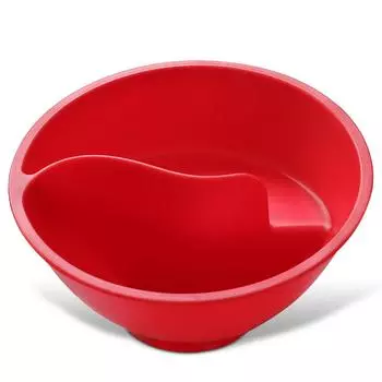 Миска для хлопьев Спиральная тарелка Разделительная тарелка для сэндвичей Суп для смешивания Посуда для домашней кухни Небьющийся соус Завтрак Тарелка для детей белый