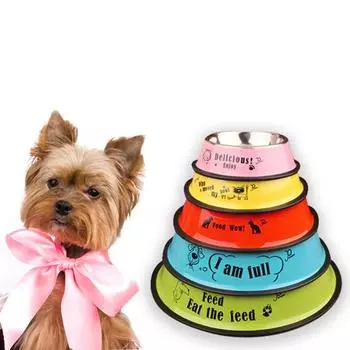 Миска для корма и воды для домашних животных с противоскользящей поверхностью зелёный