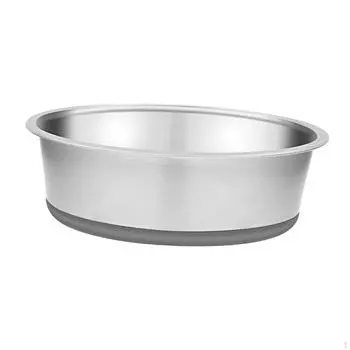 Миска для кормления домашних животных с силиконовым основанием для собак и кошек, нескользящая конструкция 14cm