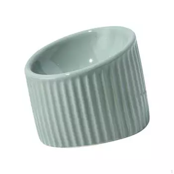 Миска для кошек, контейнер для еды, посуда, портативные принадлежности, керамическая посуда для кормления домашних животных Green