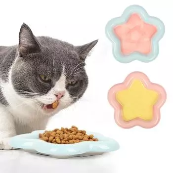 Миска для кошек, милая мультяшная миска для кормления питьевой водой для домашних животных, керамика, корм для кошек, посуда для корма для собак, товары для кошек и собак, аксессуары для домашних животных S