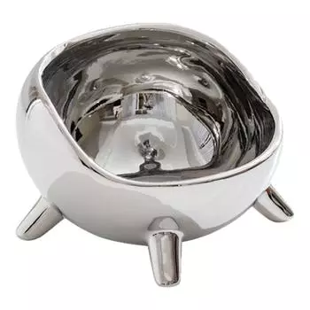 Миска для кошек Правильная высота Зеркальная Безопасная Керамическая Устойчивая Большая вместимость Миска для домашних животных для кошек собак питомцев Small (300ml)