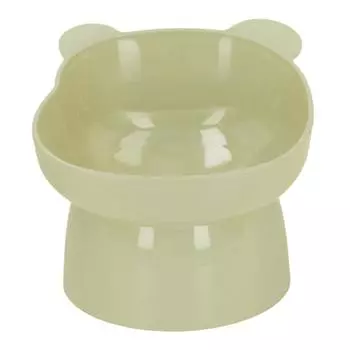 Миска для кошек с рисунком, защита позвоночника, предотвращает рвоту, не проливается, большая емкость, наклонная L зелёный