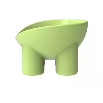 Миска для кошек с высокими ножками, миска для собак с защитой шеи под углом 45°, миска для корма для кошек и домашних животных, миска для воды, препятствующая опрокидыванию, кормушка для домашних животных, бант для кормления домашних животных синий