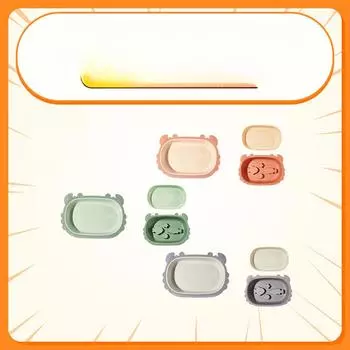 Миска для кошек в форме краба Миска для медленной еды Съемная двойная миска для домашних животных Миска для корма для собак, которая не дает им удушья Миска для риса для собак, которая не опрокидывается 20.7*14*5.2cm